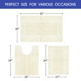 thumbnail image 6 of HAKUNA Striped Ice Cream Bathroom Rug Set 3 Pieces Ultra Soft, Non Slip Chenille Toilet Mat, Absorbent Plush Shaggy Bath Mats for Bathroom, Bedroom, Kitchen, 6 of 7