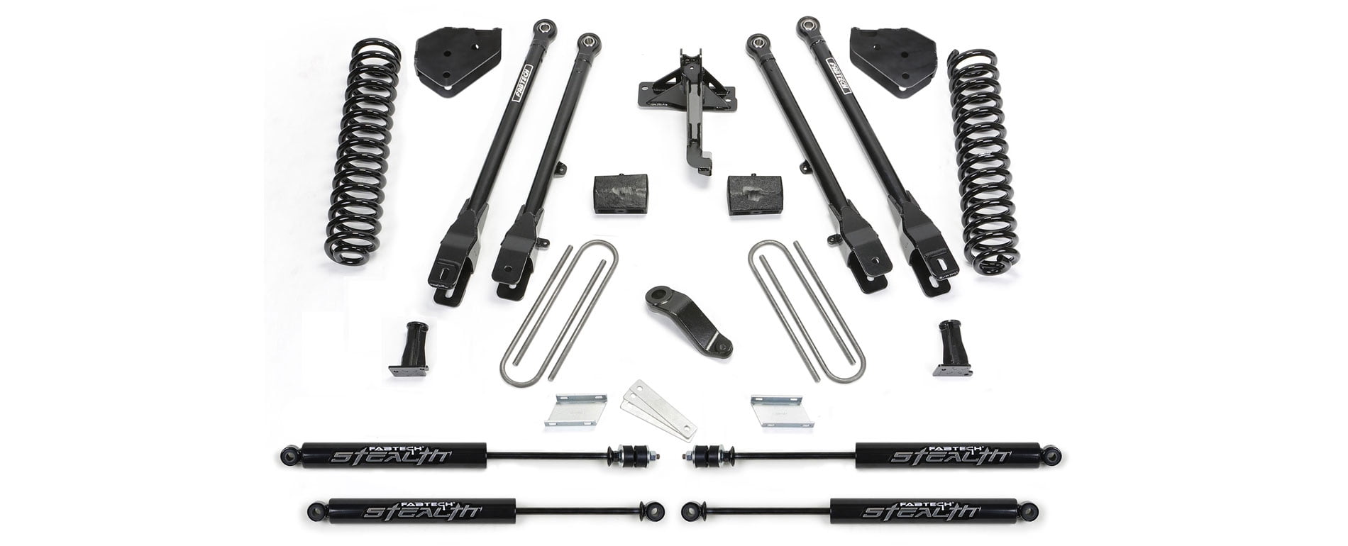 Fabtech 4" 4LINK SYS W/COILS & STEALTH 17-21 FORD F250/F350 4WD DIESEL Fits select: 2017-2021 FORD F250 SUPER DUTY, 2017-2021 FORD F350 SUPER DUTY
