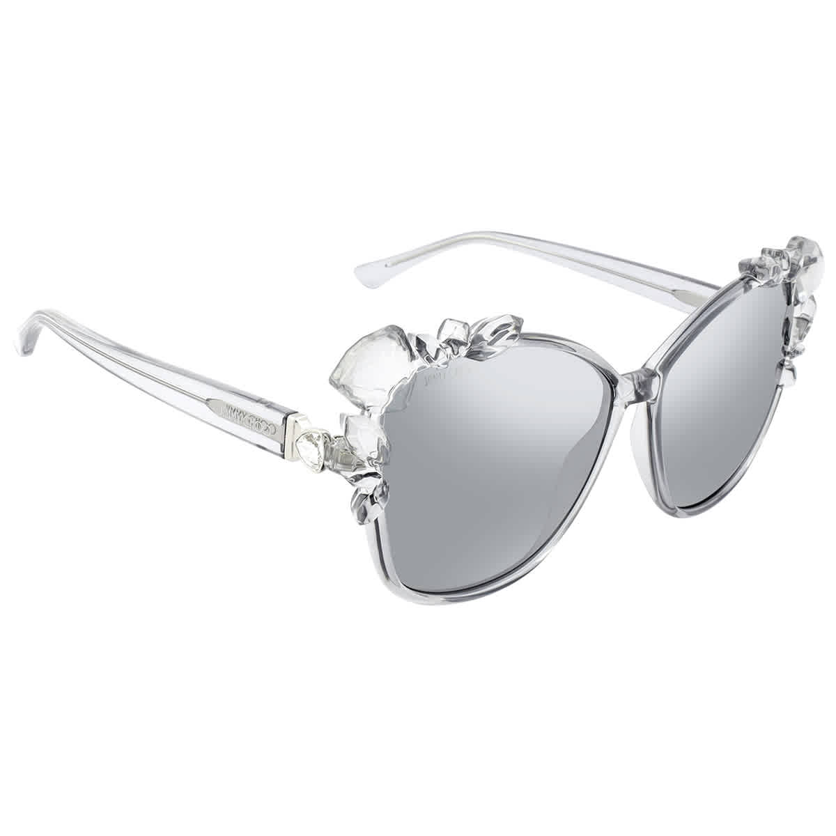 Jimmy Choo Silver Mirrored Cat Eye Ladies Sunglasses MYA/S 09RQ/T4 59