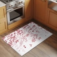 thumbnail image 2 of Entryway Rug 2'x3', Pink Leaves Small Rug for Kitchen Bathroom Door Mat Indoor Entrance, Summer Botanical Non-Slip Area Rugs Floor Mats Carpet Front Door Rugs, 2 of 8