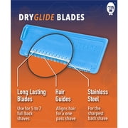 BakBlade 2.0 & 2.0 Elite Back Shaver Refill Cartridges for Men, 12 Dryglide Waterproof Blades