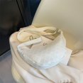 thumbnail image 5 of Bolso de bola de masa para mujer, bolso cruzado pequeño, bolso de hombro con correa ajustable (blanco), 5 of 5