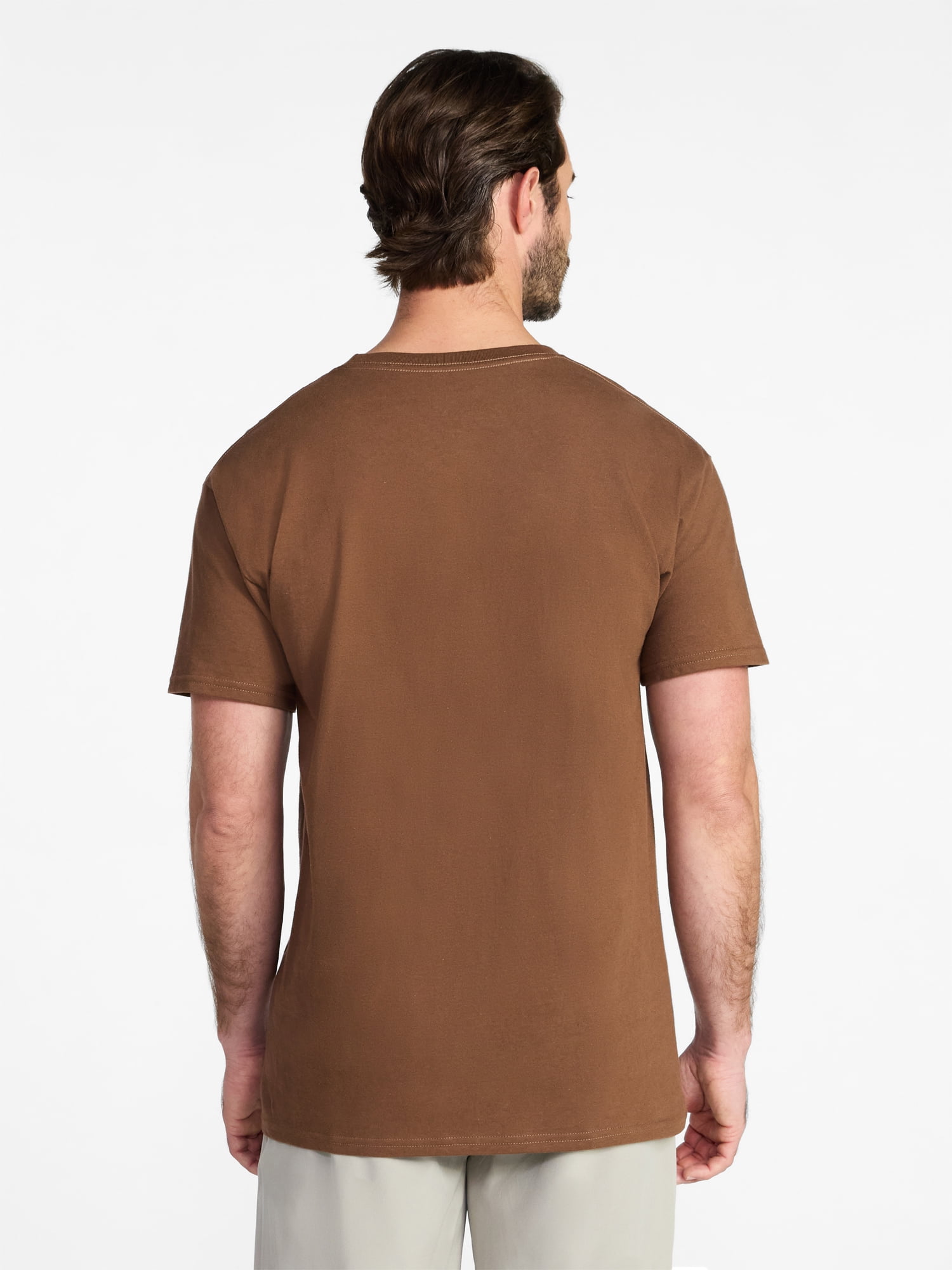 Athletic Works Men's and Big Men's Cotton Pocket Tee, Sizes XS-5XL and Tall Sizes