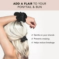 thumbnail image 4 of Kitsch Ultra Textured Scrunchies, Hair Scrunchies, Ponytail, 5 Pack (Black), 4 of 9