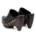 thumbnail image 2 of YDN Women Closed Toe Studded Clog Mules Slip on Platform Chunky High Heels Daily Dress Casual Slide Pumps Size 8.5 Black, 2 of 4