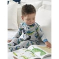 thumbnail image 4 of Gerber Baby & Toddler Neutral Snug Fit Footed Cotton Pajamas, 2-Pack, 0/3 Months - 5T, 4 of 10