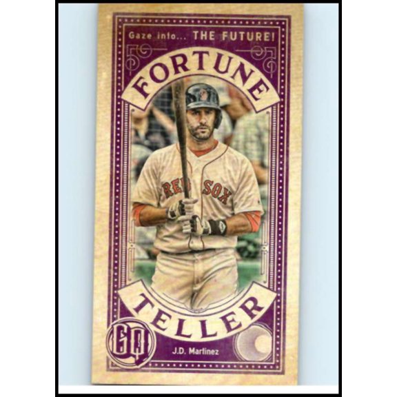 Collectible 2019 Topps Gypsy Queen Fortune Teller Mini #FTM-JM J.D. Martinez Boston Red Sox MLB Baseball Trading Card