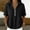 Black, variant on Olyvenn Women's Half-Zip Linen Blend Button Collared Shirt, Short Sleeve, Two Chest Pockets, Casual & Workwear Top Sky Blue M