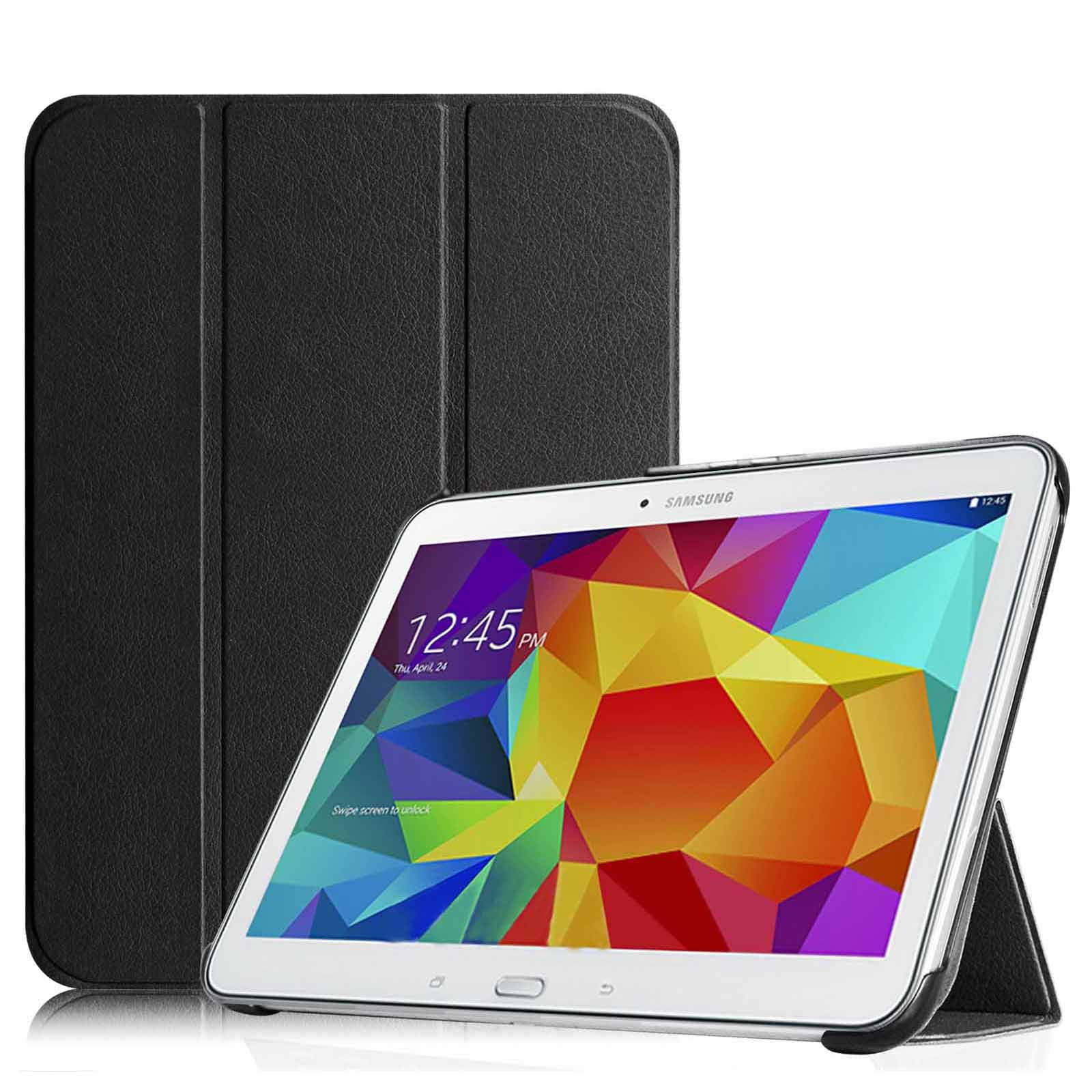 sector niet binnen Fintie Case for Samsung Galaxy Tab 4 10.1 / Tab 4 Nook 10.1 - Ultra Smart  Slim Shell Lightweight Stand Cover, Black - Walmart.com