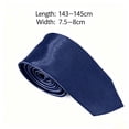 thumbnail image 4 of Men Classic Dress T-Shirt Tie Solid Color Satin Wedding Party Formal Business Attire, 4 of 7