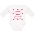 thumbnail image 3 of Inktastic Nobody Loves Me Like My Grandma Loves Me Girls Long Sleeve Baby Bodysuit, 3 of 5