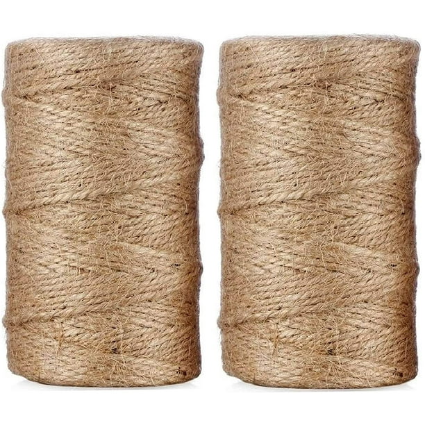 Jute Twine, Natural Jute Rope 3mm X 600 Feet 100% Natural Macrame