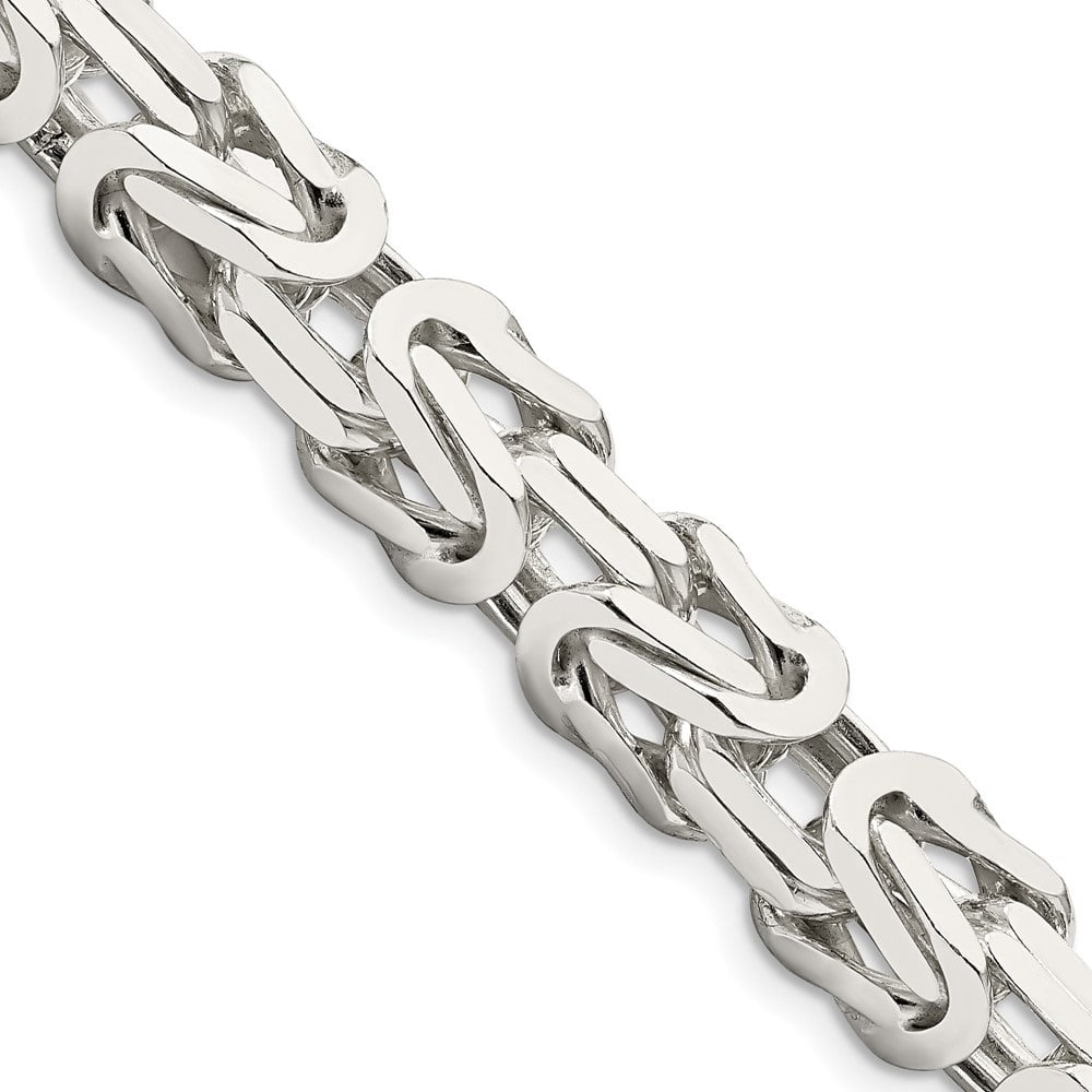 Square Byzantine Chain Necklace 