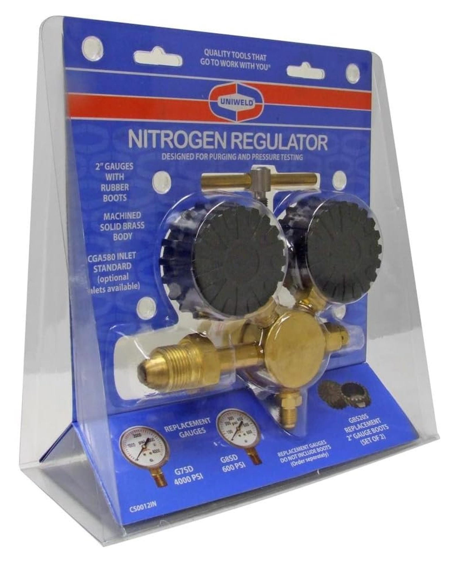 RHP400 Nitrogen Regulator with 0-400 PSI Delivery Pressure, CGA580 Inlet Connection and 1/4-Inch Male Flare Outlet Connection