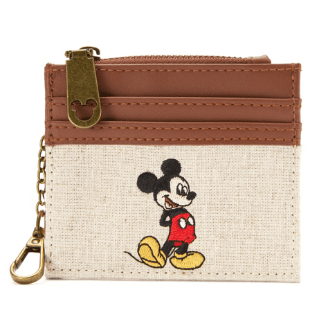 Disney Parks Mickey Mouse Canvas Wallet New with Tag