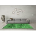 thumbnail image 3 of Ahgly Company Indoor Square Abstract Emerald Green Contemporary Area Rugs, 3' Square, 3 of 4
