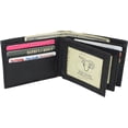 thumbnail image 6 of Mens Wallet RFID Genuine Leather Bifold Wallets For Men, 3 ID Windows 12 Card Holders Gift Box Black, 6 of 8
