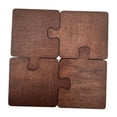 thumbnail image 4 of Posavasos de madera, posavasos, rompecabezas, reutilizables, regalos de inauguración de la casa, de mesa 4 piezas, 4 of 9