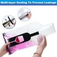 thumbnail image 3 of Uxcell 2Pcs Wine Bottle Travel Protector Bags, Wine Bags for Travel Transport Drop and Spill Resistant Reusable Wine Bottle Protector(Clear), 3 of 7