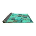 thumbnail image 2 of Ahgly Company Indoor Rectangle Patchwork Turquoise Blue Transitional Area Rugs, 4' x 6', 2 of 4