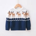 thumbnail image 3 of Peyan 1-6T Children Boys Girls Deer Long Sleeve Pullover Christmas Sweater, 3 of 5