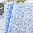 thumbnail image 5 of 7pcs 25*25cm Cotton Fabric DIY Assorted Squares Pre Cut Bedding Suite Quarters Bundle Blue Dot, 5 of 5