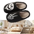 thumbnail image 1 of Pantuflas Peludas Suaves Con Esqueleto Halloween Antideslizantes para Hombres Y Mujeres, 1 of 9