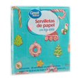 thumbnail image 2 of Servilletas de papel Great Value Navidad donas de esfera con hoja doble 20 pzas, 2 of 4