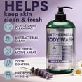 thumbnail image 3 of Antifungal Body Wash with Lavender Essential Oil |1% Tolnaftate Chamomile Soap for Ringworm, Jock Itch & Athlete’s Foot | Medicated Itch & Odor Relief Body Wash with Calming Effect | 16.9 oz, 3 of 5