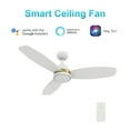 thumbnail image 7 of 48" 3 Blades Modern Smart Wifi Ceiling Fan with LED Light and Remote Control, 7 of 7