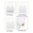 thumbnail image 3 of Womens Sling tube top Sports Bra Vest Longline Padded Comfortable Sling Tube Top Vest Gym Sports Bra Crop Top, 3 of 8