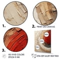 thumbnail image 3 of Designart "Earthy Red Pottery Spirals I" Abstract Spirals Floater Framed Canvas Prints, 3 of 5