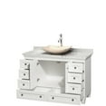 thumbnail image 2 of Wyndham Collection Wcv800048swhcmovmxx 48" Free Standing Vanity Set - Pyra Bone Porcelain, 2 of 3