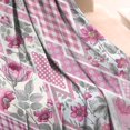 thumbnail image 3 of Pioneer Flower Floral Print Pattern Blanket,Comfortable Soft Flannel Throw Blanket,All Season,Warm Lightweight Blankets for Sofa Bed Couch Living Room Chair,50"x60", 3 of 4