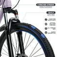 thumbnail image 5 of 26/27.5 inch Mountain Hardtail Mountain Bike for Men/Women, 27 Speed Twist Shifting, Front or Dual Suspension, Comfort Saddle, Purple/Black/White, 5 of 11