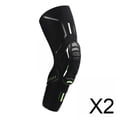 thumbnail image 1 of 2x Rodillera Deportiva Rodillera Acolchada Con Absorción De Impactos Para Boxeo Ciclismo Fútbol M Negro, 1 of 8