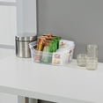 thumbnail image 6 of Sterilite Set (2) Small Open Bins, Clear Plastic, Easy Access Bin with Scoop Front, 8 Count, 6 of 8