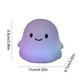 thumbnail image 3 of Halloween Ghost Night Light 2 Pack,USB Rechargeable Silicone Bedside Lamp,Cute Pumpkin & Ghost Mood Light,Touch Control Kids Room Decor,Warm Yellow & Multicolor,4.33x3.82x3.86 in, 3 of 6