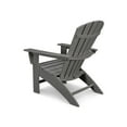 thumbnail image 3 of POLYWOOD Nautical Curveback Outdoor Adirondack Chair in Black, 3 of 4