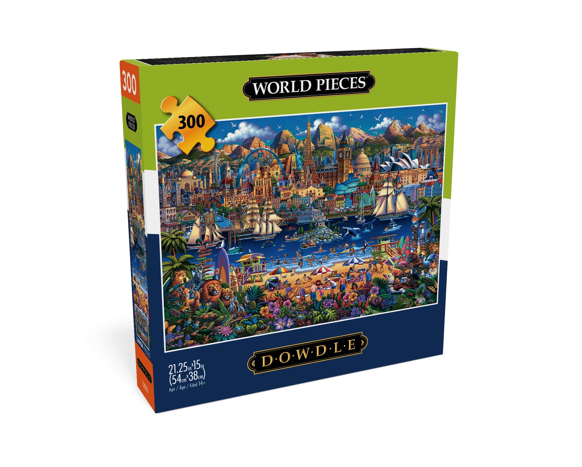 Buffalo Games 300-Piece Dowdle World Pieces Adult Interlocking Jigsaw Puzzle