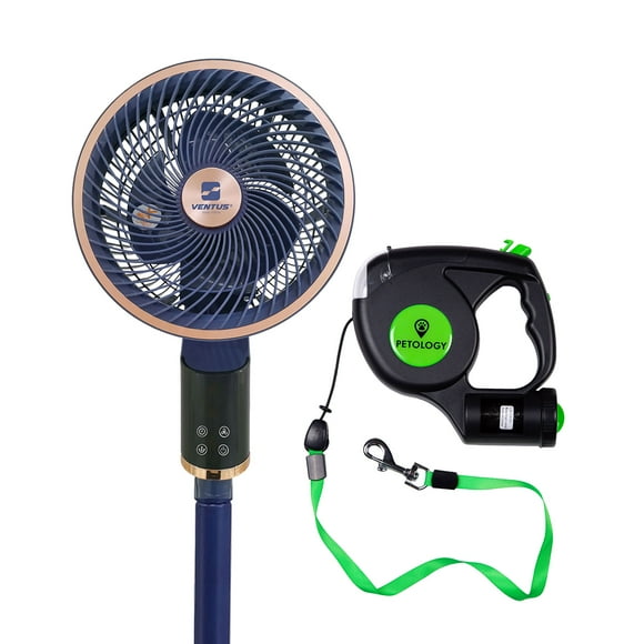 Ventilador De Pedestal Ventus+ Correa Para Perro Retráctil
