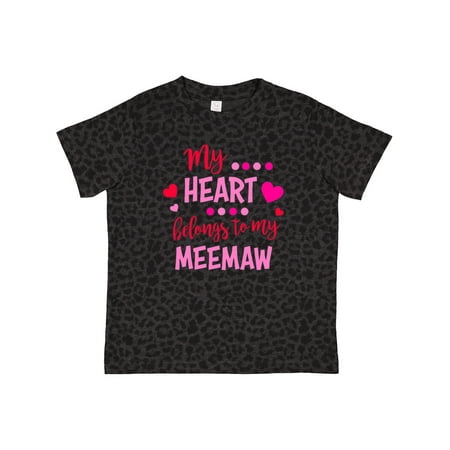 

Inktastic My Heart Belongs to My Meemaw Gift Toddler Boy or Toddler Girl T-Shirt
