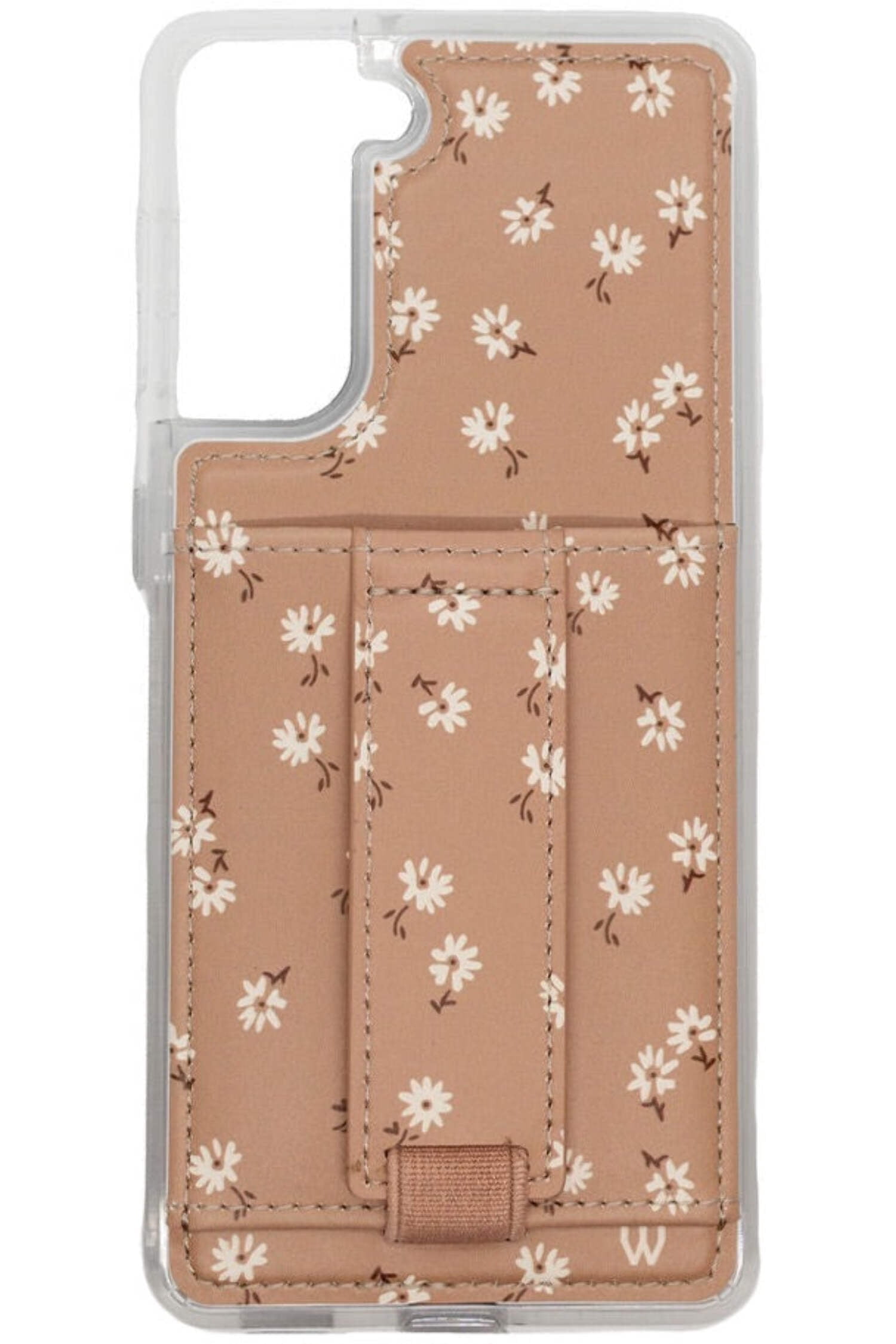 Walli Cases Falling For Floral Phone Case for iPhone 11 Pro with Wallet, Kickstand & Finger Strap