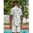 thumbnail image 4 of COOFANDY Men Summer Beach Shirts Hawaiian Shirt for Men Short Sleeve Cruise Must Haves Outfits, 4 of 9