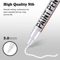 thumbnail image 4 of Innens Paint Maker Pen Waterproof Paint Pen for Car Tyre Tire Art DIY Glass,White, 4 of 12