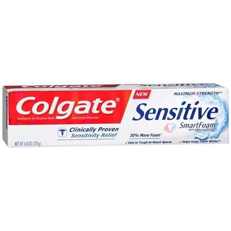 Colgate Sensitive SmartFoam Toothpaste with Whitening