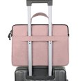 thumbnail image 6 of SATRINO 15 15.6 16 inch Laptop Computer PC Shoulder Bag Carrying Case, Water-Repellent Fabric Briefcase, Lightweight Toploader, Business Casual or School (Pink), 6 of 8