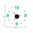 thumbnail image 2 of TERGAYEE 3D DIY Wall Clock,Frameless Large 3D Luminous Modern Wall Clock Mirror Stickers Decor for Office Living Room Bedroom Home Decorations, 2 of 5