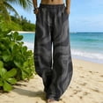 thumbnail image 1 of TaTaai Women's Spring Summer Palazzo Pants Floral Print Loose Wide Leg Tapered Cuff Design with Side Pockets and Elastic Waist for Casual and Vacation Outfits Gift, 1 of 7