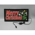 thumbnail image 2 of FixtureDisplays® Panneau à DEL Animé « Merry Noël » Flocon de Neige Décoration Intérieure Suspension Affichage de Message Couleur 16676, 2 of 5